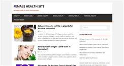 Desktop Screenshot of femalehealthsite.com