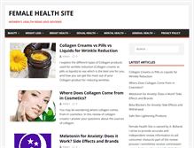 Tablet Screenshot of femalehealthsite.com